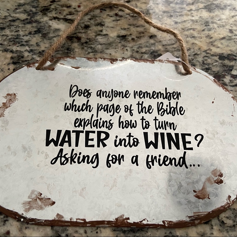 Galvanized Metal Funny Sign for wall decor, funny gift